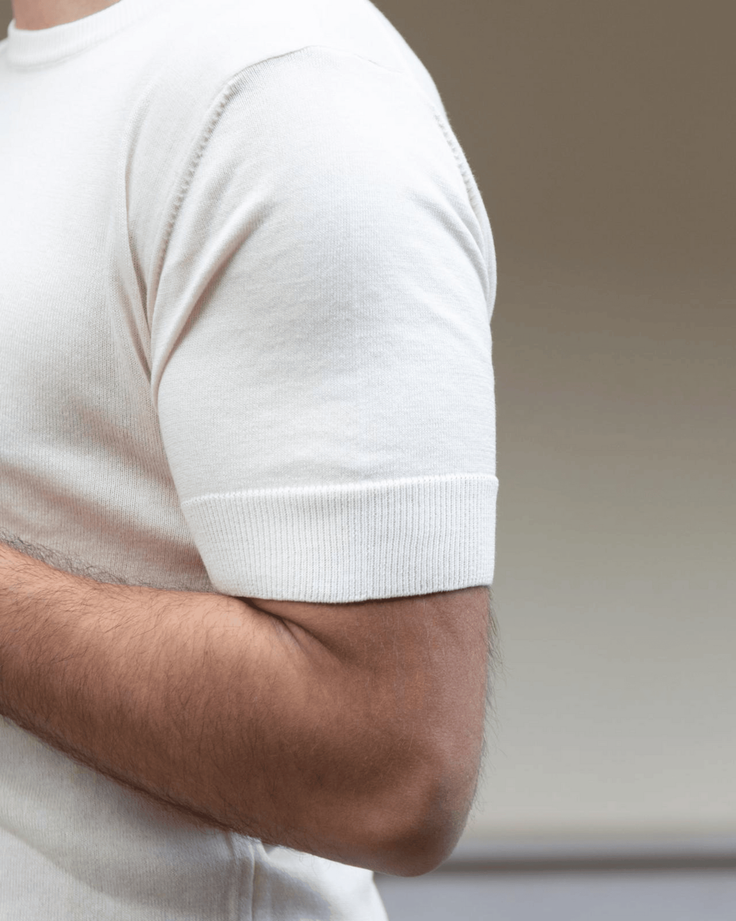 Girocollo Crop Ecru