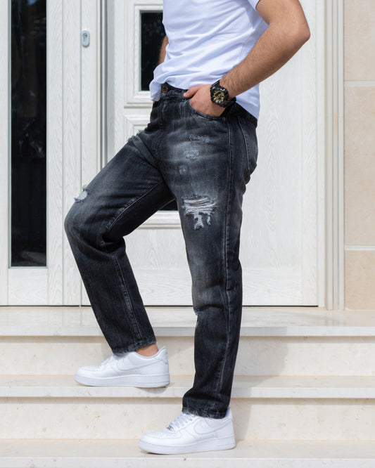 Jeans carrot fit lavaggio scuro