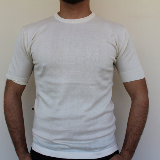 Girocollo Crop  Ecru